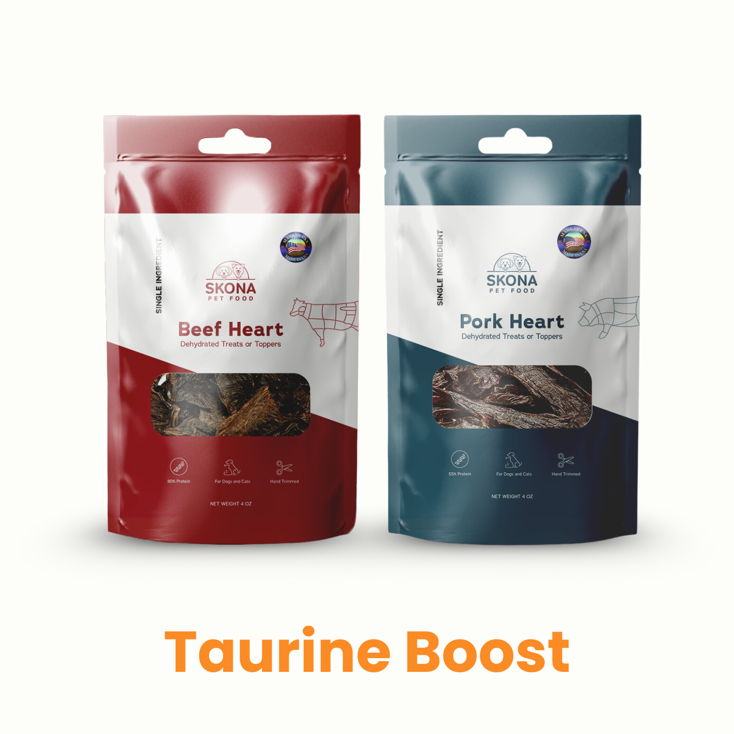 Taurine Boost: Beef Heart + Pork Heart