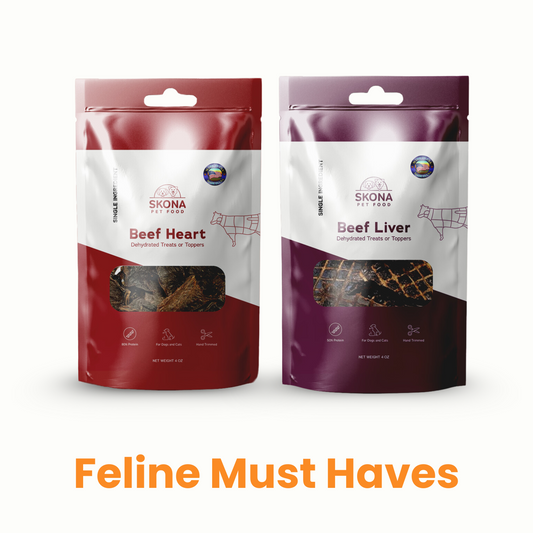 Feline Must haves: Beef heart + Beef Liver