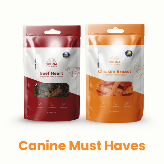 Canine Must haves: Beef Heart + Chicken