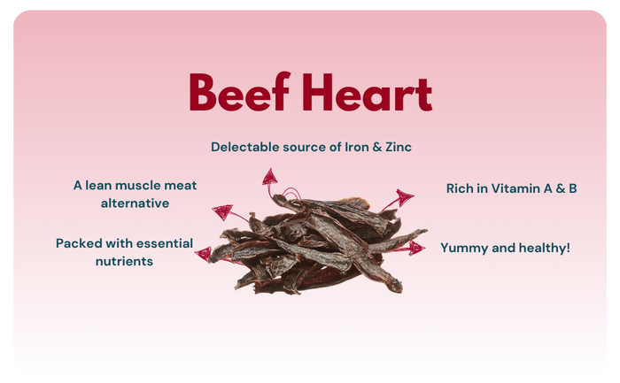Hand Trimmed Beef Heart Treats